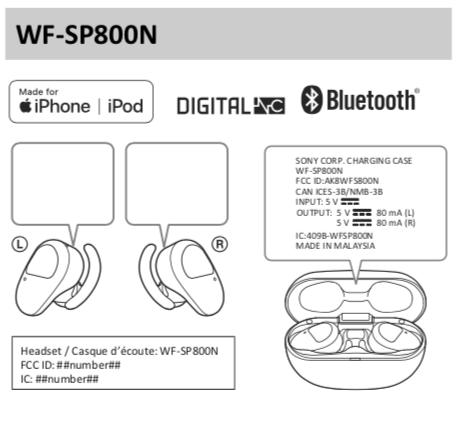 Plantão: Sony  WF-SP800N, fones esportivos sem fio