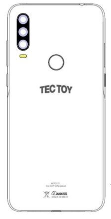 A bateria do TecToy ON 64 GB passa: logo da TCL, fabricada pela BYD (???)